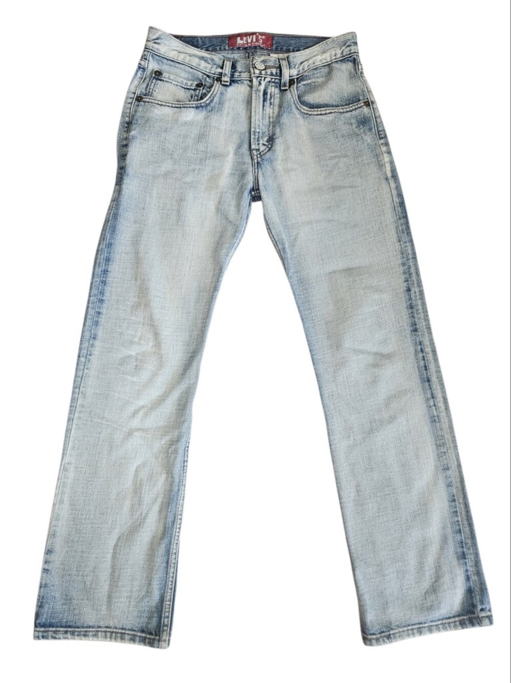 Vintage Mens Y2K Levi’s 514 Jeans 28x28 Slim Straight Light Wash 100% Cotton